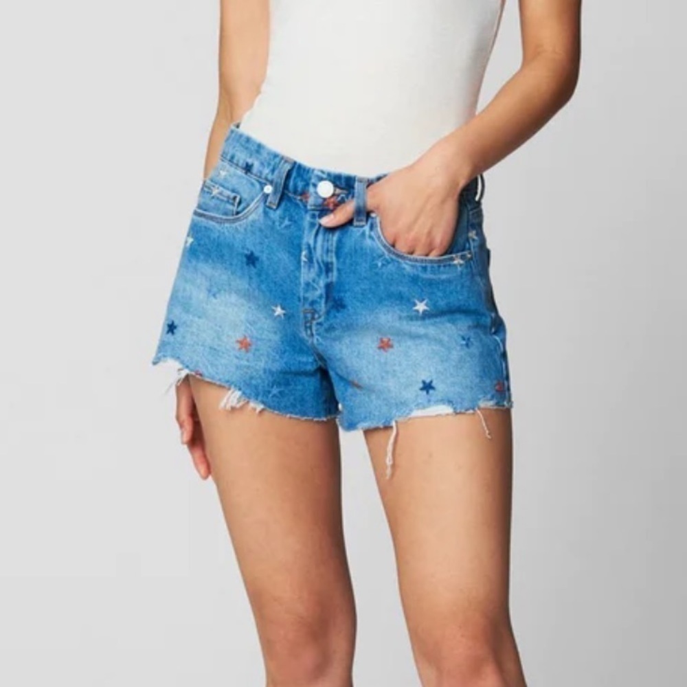 Blank NYC Blue Star Jean Shorts